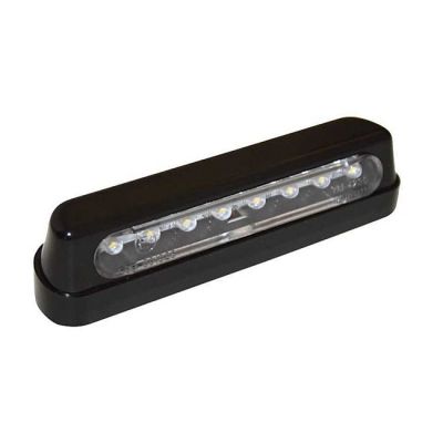 943527 - MCS LED license plate light maywood, black. ECE appr.
