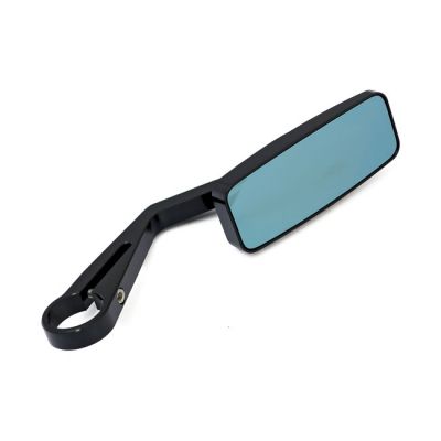 943874 - MCS Black action mirror, clamp-on bar end