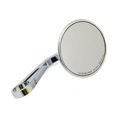 943877 - MCS Montana round mirror, clamp-on, l&r. Chrome