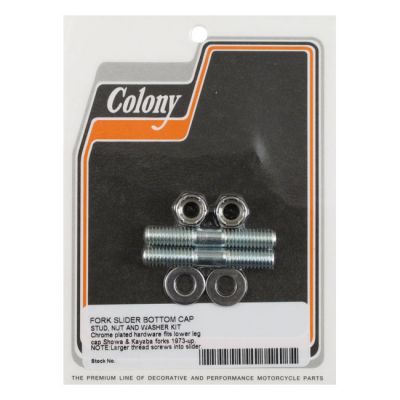 945998 - Colony, fork axle cap stud set. Hex