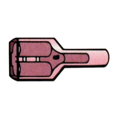 951645 - SMP Connectors, slide-on terminal Nylon, crimp. Red 1/4