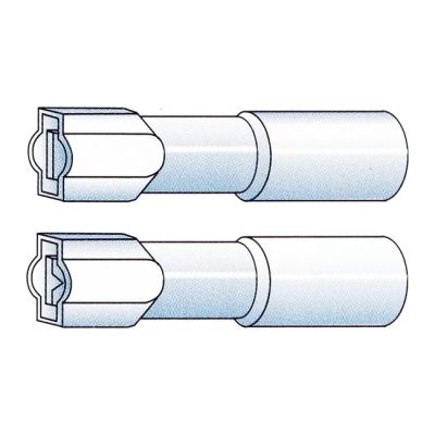 951780 - SMP Connectors, Slide-On terminal, crimp/shrink. Blue, 1/4