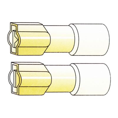 951782 - SMP Connectors, Slide-On terminal, crimp/shrink. Yellow, 1/4