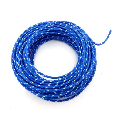 951827 - MCS Classic cloth covered wiring, 25ft. roll. Blue/white