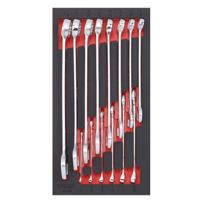 951873 - Sonic, open/box end wrenches. 14-piece. US/SAE sizes