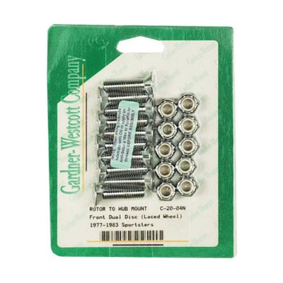 952004 - GARDNER-WESTCOTT Brake rotor bolt kit, tapered flatheads
