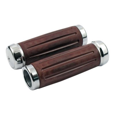 954002 - Riverside, Bakelite® retro handlebar grip set. Int. throttle