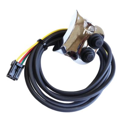 954742 - Legend, handlebar control switch assembly. Chrome