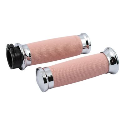 955965 - AVON GRIPS Avon Custom Contour grips, chrome/pink