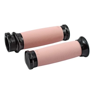955966 - AVON GRIPS Avon Custom Contour grips, black anodized/pink