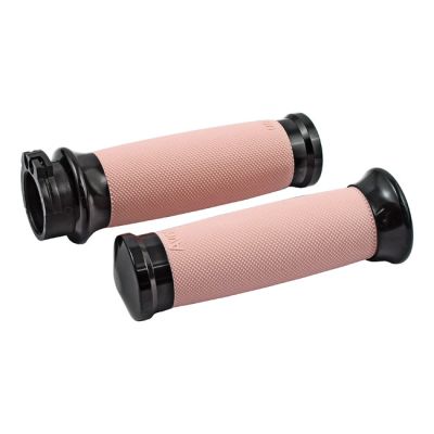 955967 - AVON GRIPS Avon Custom Contour grips, black anodized/pink