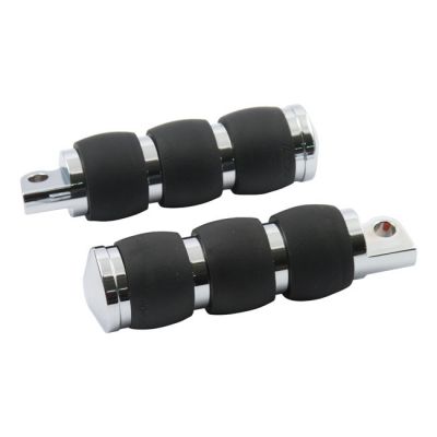 956000 - AVON GRIPS Avon Folding foot pegs Velvet Air, chrome