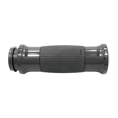 956030 - AVON GRIPS Avon, Air Gel handlebar grip set. Black anodized