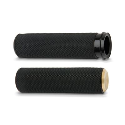 956329 - Arlen Ness, knurled Fusion grips. Brass