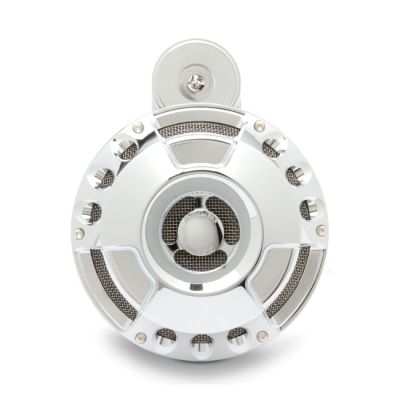 956372 - Arlen Ness, billet horn kit, Deep Cut. Chrome