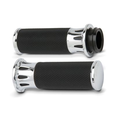 958959 - Arlen Ness, Fusion billet deep cut grips chrome