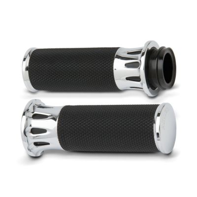 958961 - Arlen Ness, Fusion billet deep cut grips chrome