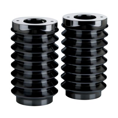 959015 - Arlen Ness, Retro fork boots. Black contrast machined