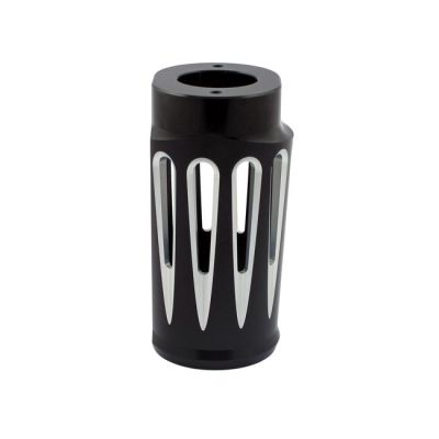 959019 - Arlen Ness, Deep Cut fork boots. Black contrast machined