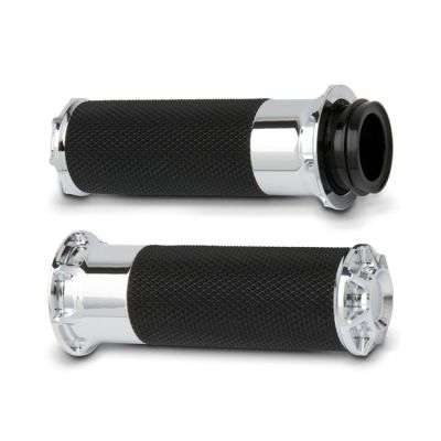 960339 - Arlen Ness, Fusion billet beveled grips chrome