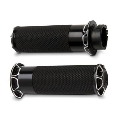 960341 - Arlen Ness, Fusion billet beveled grips black