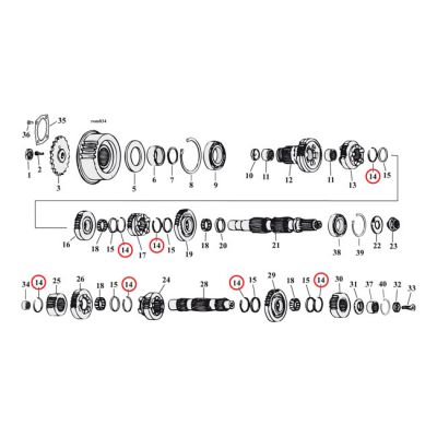 961365 - JIMS retaining rings, transmission