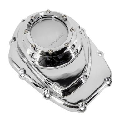 963376 - Trask, Assault cam cover w/window. Chrome