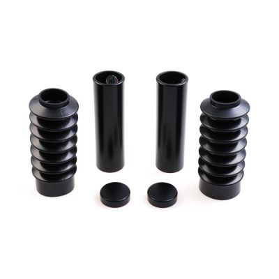 964384 - CULT WERK Cult-Werk, 6-piece fork tube cover kit. Long. Black
