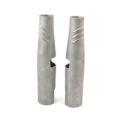 964891 - EMD, Bombshell 49 upper fork tube covers. Semi-Polished