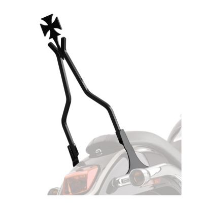 968300 - Cycle Visions, rigid sissy bar side plates. Black
