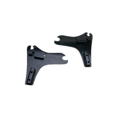 968337 - Cycle Visions, detachable sissy bar side plates. Black