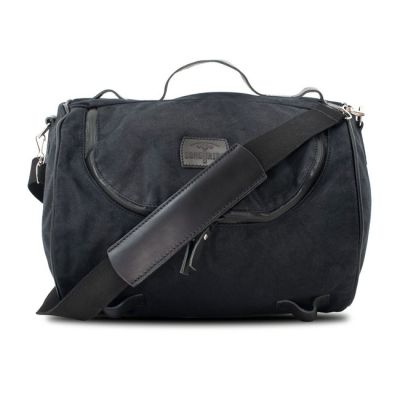 971156 - LongRide, roll bag waxed cotton narrow. Black