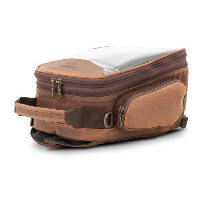 971159 - Longride, Heritage waxed canvas tank bag. Brown