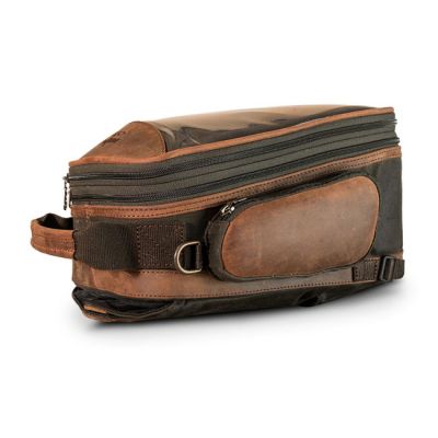 971160 - Longride, Heritage waxed canvas tank bag. Khaki