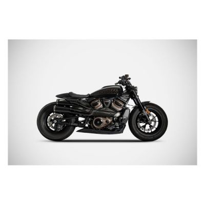 973644 - Zard, Sportster S Top Gun exhaust system. Matte black