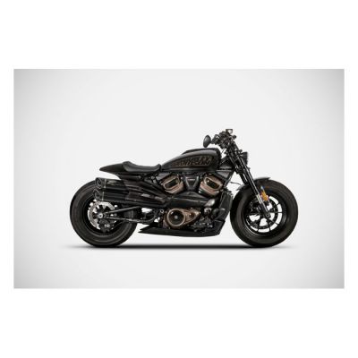 973645 - Zard, Sportster S GT exhaust system. Matte black