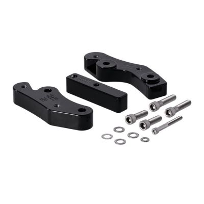 974954 - DK Custom Products, rider floorboard relocation kit. Black