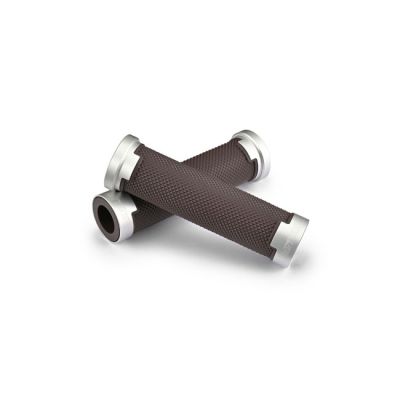 975359 - Daytona, Base grip set. Brown / Silver