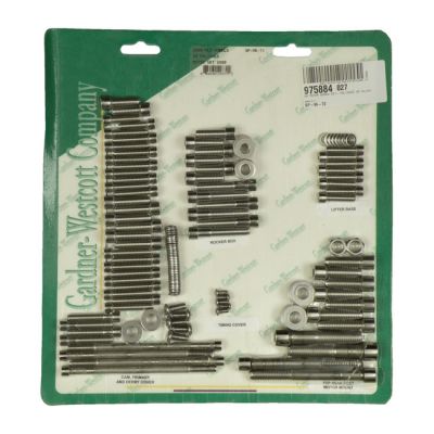 975884 - GARDNER-WESTCOTT Motor screw set, polished stainless steel allen