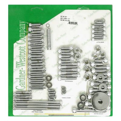 975897 - GARDNER-WESTCOTT Motor screw set, chrome allen