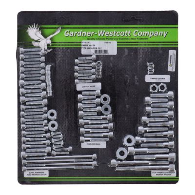 975898 - GARDNER-WESTCOTT Motor screw set, chrome allen