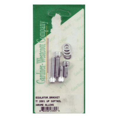 975994 - GARDNER-WESTCOTT GW, voltage regulator/rectifier mount kit. Chrome all...