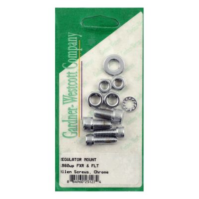 975999 - GARDNER-WESTCOTT GW, voltage regulator/rectifier mount kit. Chrome all...