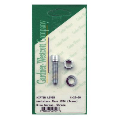 977174 - Gardner-Westcott, shifter lever mount kit. Chrome allen