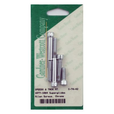 977179 - GARDNER-WESTCOTT Gardner-Wescott, dash mounting kit. Chrome Allen head...