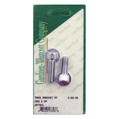 977182 - GARDNER-WESTCOTT GW, bracket to transmission housing bolt kit. Chrome