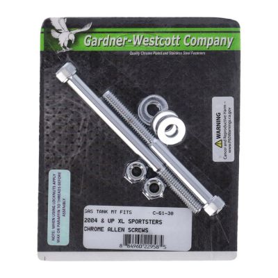 977365 - Gardner-Westcott, gas tank mount kit. Chrome Allen