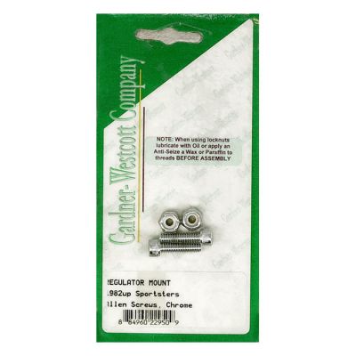 977409 - GARDNER-WESTCOTT GW, voltage regulator/rectifier mount kit. Chrome all...