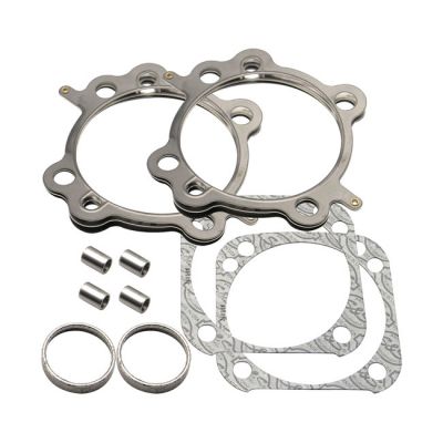 977941 - S&S, cylinder head/base & exhaust gasket kit. 4-1/8