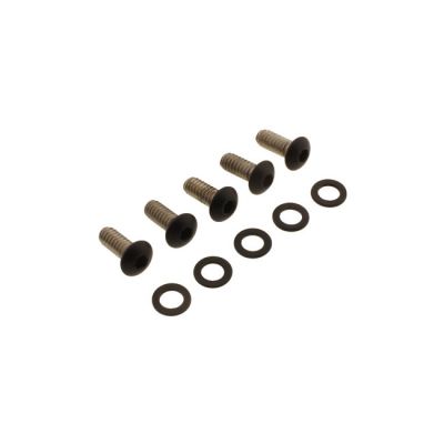 979834 - Screws4Bikes, bolt kit, derby cover. Matte black